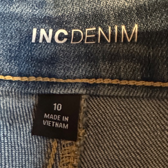 Distressed Light Blue Women's Denim Shorts - Picture 2 of 6